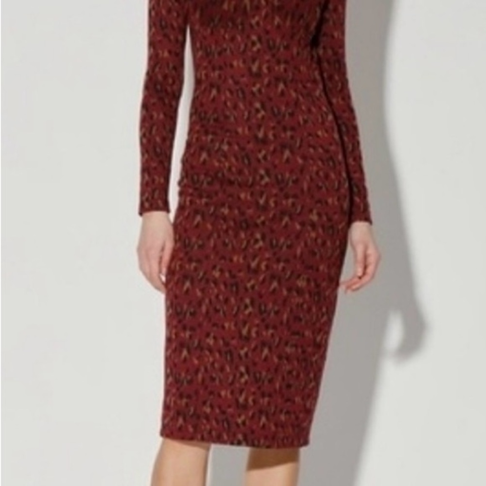 Walter Baker Shaina leopard print midi dress